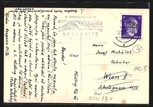 AK Mödling, Segrotter in der Hinterbrühl, Friedrichstollen