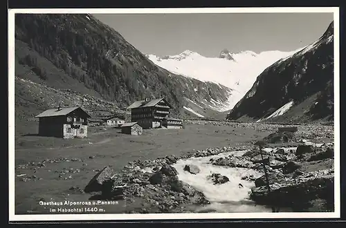 AK Bramberg am Wildkogel, Gasthaus und Pension Alpenrose im Habachtal