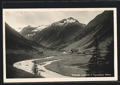 AK Krimml, Krimmler Achental mit Tauernhaus