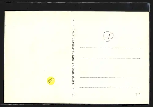 AK Schwaz, Teilansicht mit Bergen