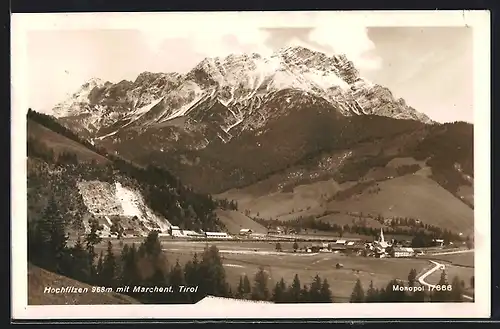 AK Hochfilzen /Tirol, Panorama mit Marchent