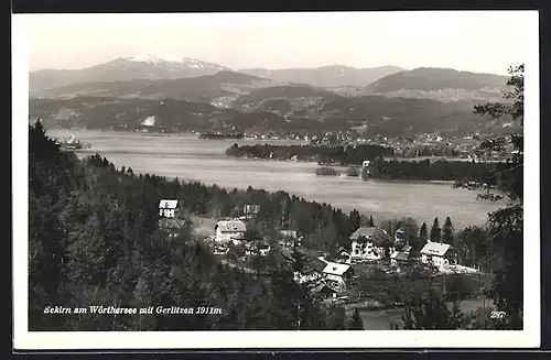 AK Maria Wörth, Sekirn am Wörthersee, Teilansicht mit Gerlitzen