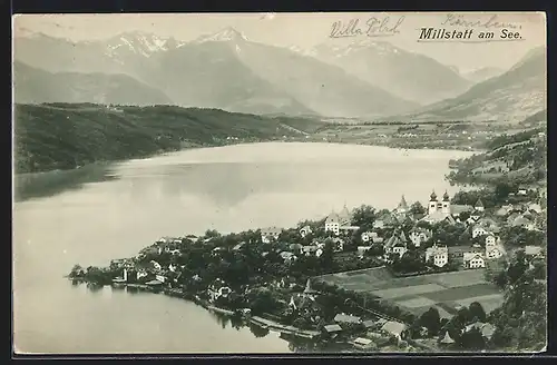AK Millstatt am See, Teilansicht mit Kirche