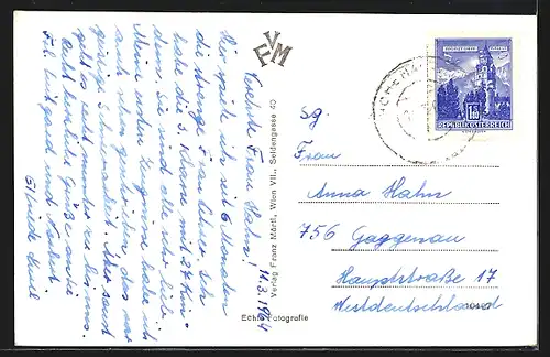 AK Bernhardsthal, Teilansicht mit der Volksschule