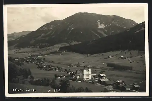 AK Brixen im Tal, Panorama mit Kirche