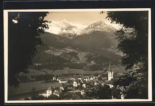 AK Hofgastein, Teilansicht mit Kirche