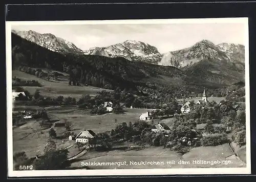 AK Altmünster, Neukirchen im Salzkammergut mit dem Höllengebirge