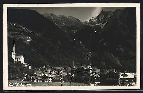 AK Oetz, Teilansicht mit Bergen