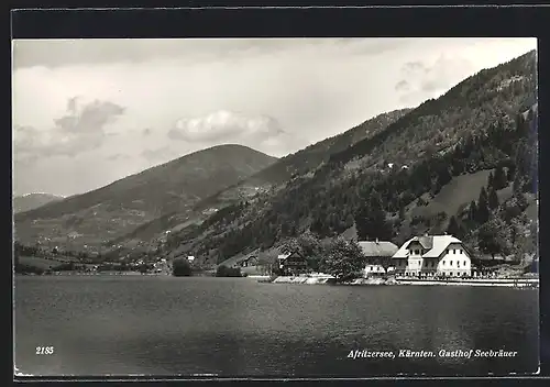 AK Afritz /Kärnten, Gasthof Seebräuer am Afritzersee