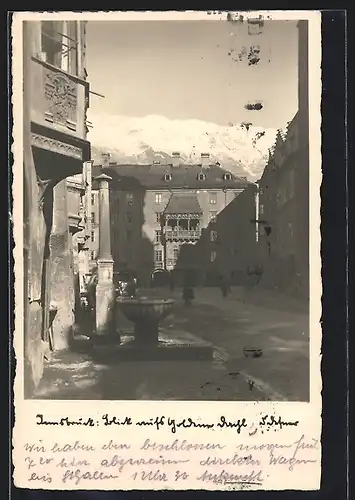 AK Innsbruck, Blick auf das Goldene Dachl