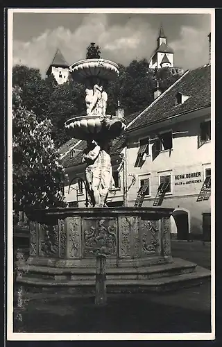 AK Friesach /Kärnten, Brunnen aus dem Jahre 1563