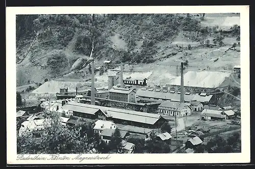 AK Radenthein, Magnesitwerk von einer Anhöhe gesehen