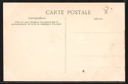 AK Issy-les-Moulineaux, Inondations Janvier 1910, Rue J.-J.-Rousseau