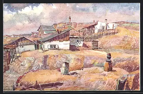 Künstler-AK Omsk, Neighbourhood