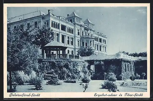 AK Balatonfüred-fürdö, Erzsébet-udvar és Tibor-fürdö