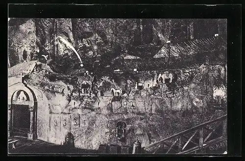 AK Wieliczka, Heilandskrippe in der Grube