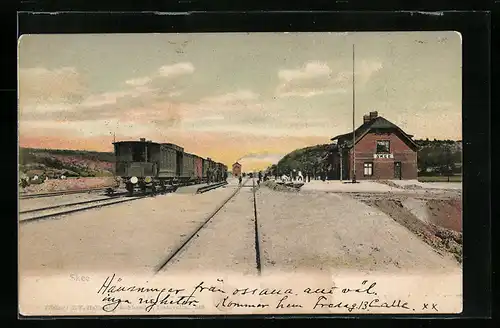 AK Skee, Blick auf den Bahnhof