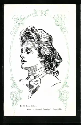 Künstler-AK Charles Dana Gibson: Herr in altertümlicher Kleidung