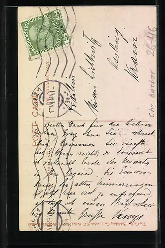 Künstler-AK Court Barber: Disappointed, Enttäuschte junge Frau