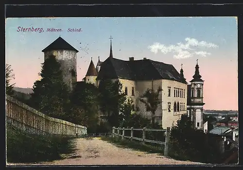 AK Sternberg, Blick zum Schloss