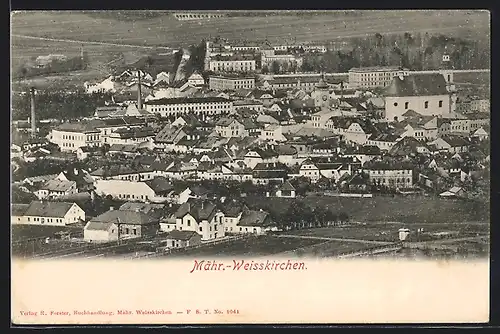 AK Mähr.-Weisskirchen, Gesamtansicht aus der Vogelschau