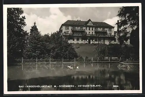 AK Mähr.-Schönberg, Blick auf die Kinderheilanstalt