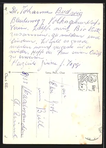 AK Chur, Ortsansicht von oben