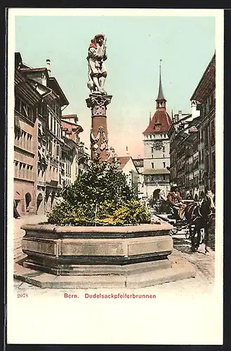 AK Bern, Am Dudelsackpfeiferbrunnen