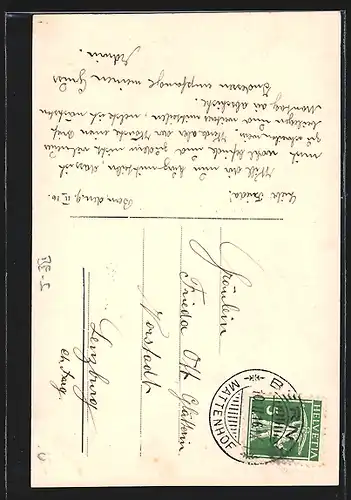 AK Bern, Bubenbergdenkmal und Hotel Gotthard