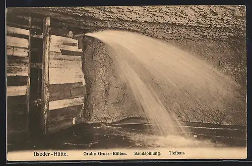 AK Gross Bülten, Sandspülung in der Grube, Tiefbau, Ilseder-Hütte