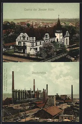 AK Ilsede, Casino der Ilseder Hütte, Ansicht der Ilsederhütte, Bergbau