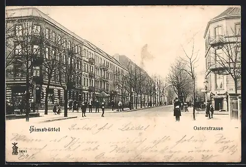 AK Hamburg-Eimsbüttel, Osterstrasse mit Geschäften