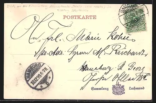 AK Hamburg-Hamm, Strasse hinter der Landwehr