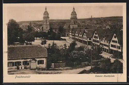AK Freudenstadt, Unterer Marktplatz