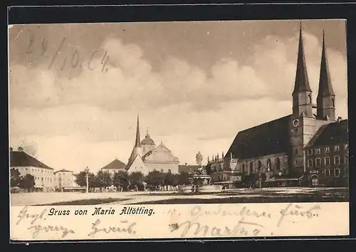 AK Maria Altötting, an der Kirche