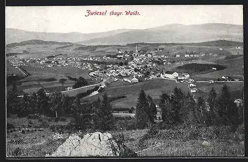 AK Zwiesel im bayer. Wald, Generalansicht