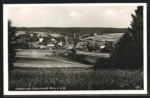AK Grafenhausen iM Schwarzwald, Generalansicht mit der Kirche