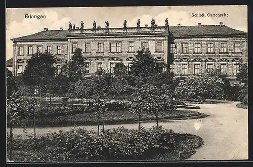AK Erlangen, Schloss von der Gartenseite