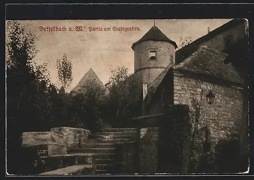 AK Dettelbach a. M., Am Stadtgraben