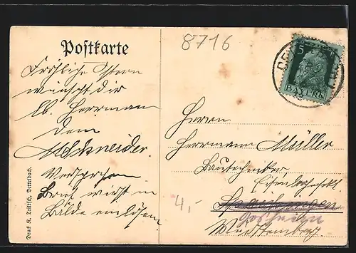 AK Dettelbach a. M., Am Stadtgraben