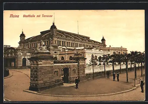 AK Mainz, Blick auf die Stadthalle
