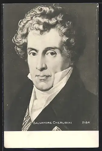 Künstler-AK Salvatore Cherubini im Frack portraitiert