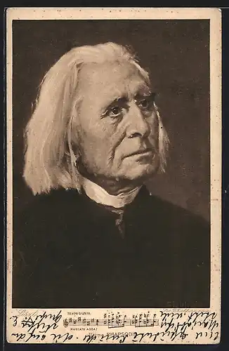 AK Komponist Franz Liszt im Halbporträt
