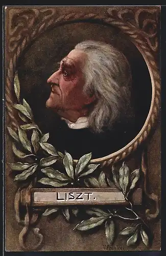 AK Portrait von Franz Liszt, Komponist