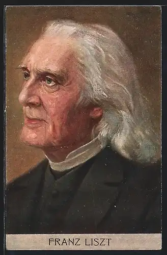 AK Komponist Franz Liszt im Portrait