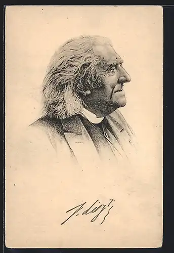 AK Portrait von Franz Liszt, Komponist