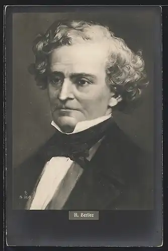 AK Hector Berlioz im Portrait