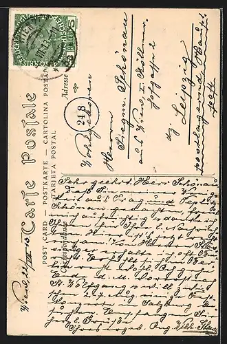 Künstler-AK Komponist Franz Schubert sitzend portraitiert