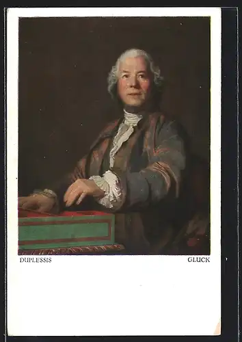 AK Christoph Willibald Gluck mit hoffnungsvollem Gesicht, Komponist