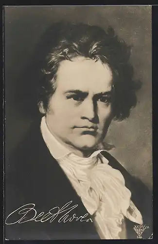 Künstler-AK Komponist L. v. Beethoven, Portrait des jungen Musikers
